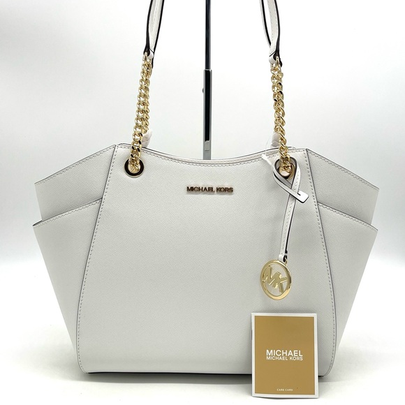 Michael Kors Large Chain Shoulder Tote Bag - Picture 2 of 8